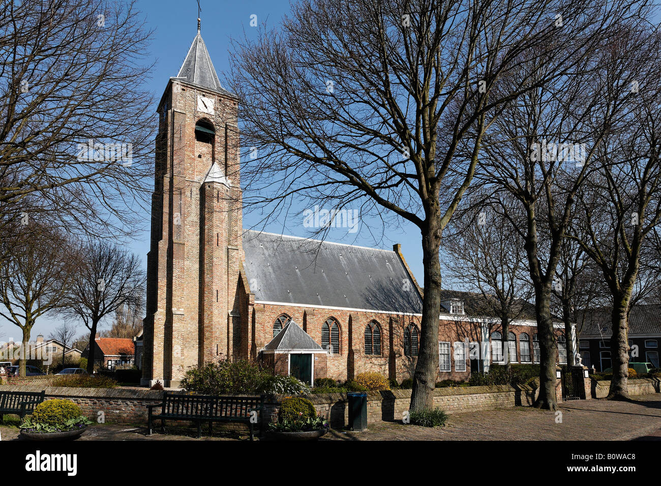 Grijpskerke Church, Walcheren, Zeeland, Netherlands Stock Photo