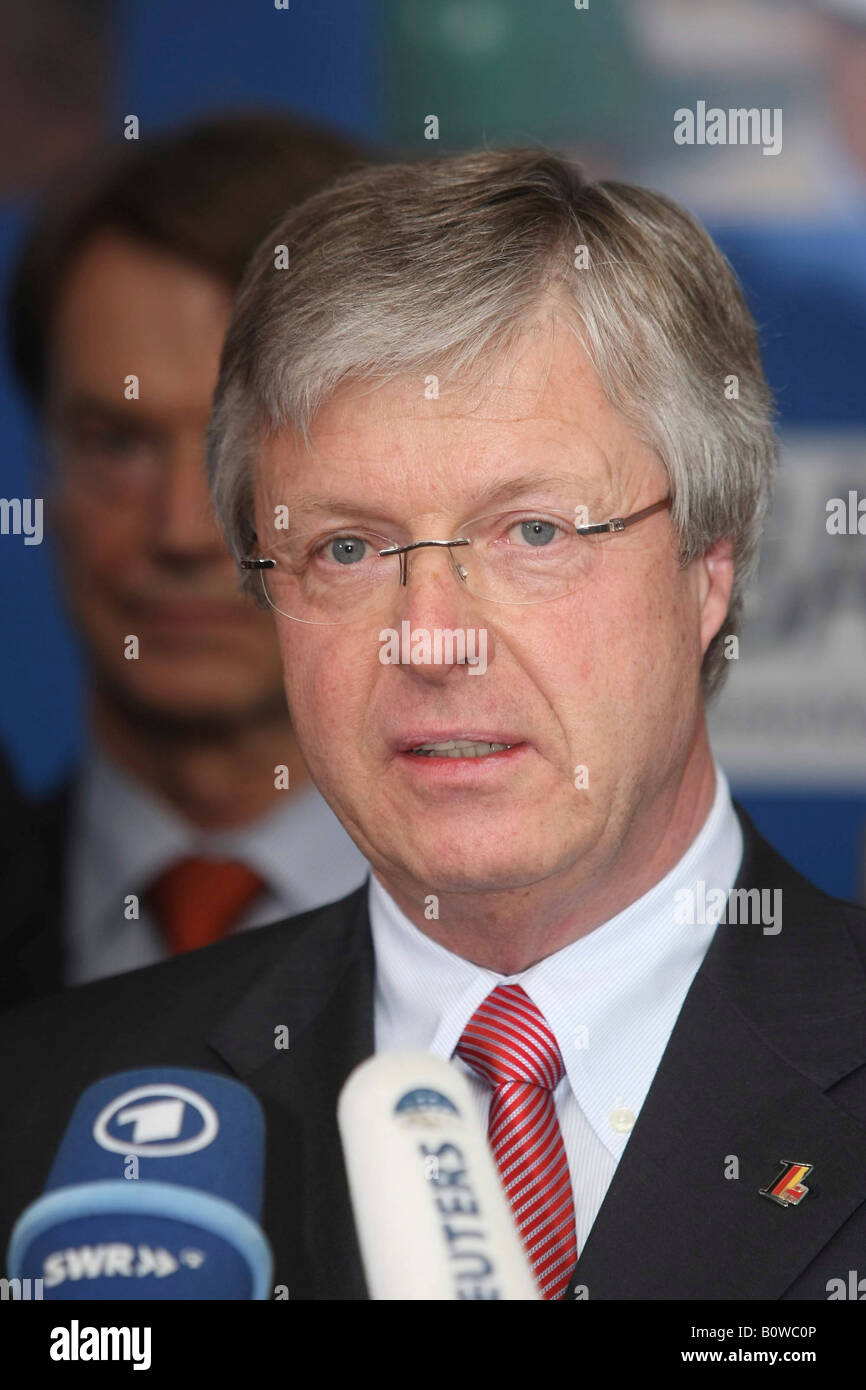 Hubertus Schmoldt, chairman of the IG BCE Union Stock Photo