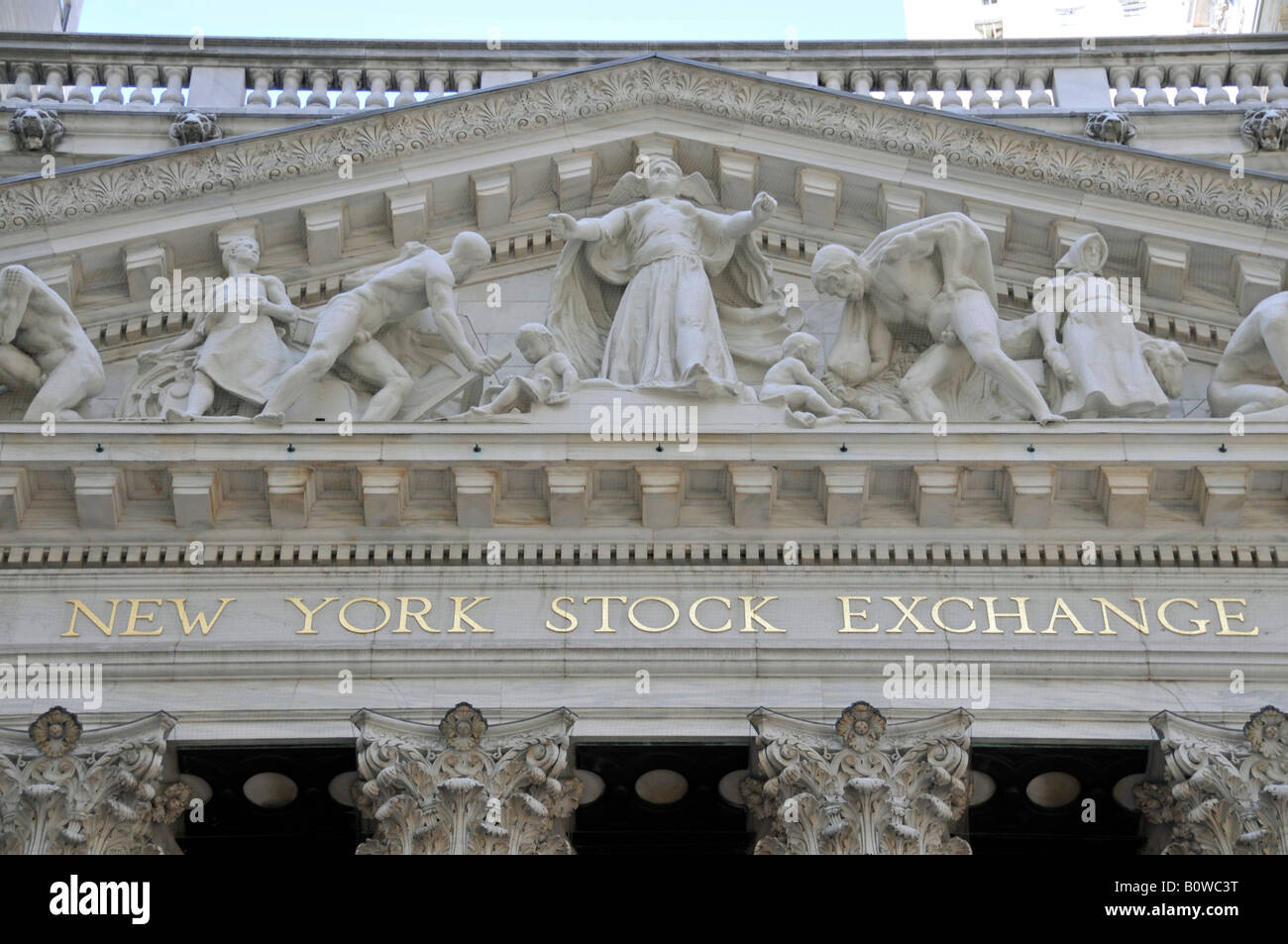 New York Stock Exchange, NYSE, Wall Street, Manhattan, New York City, USA Stock Photo