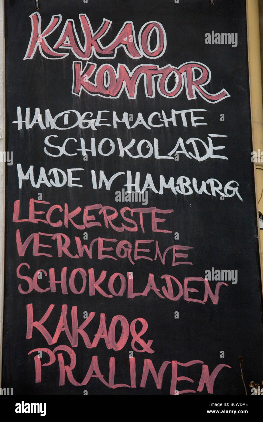 Handmade chocolate, made in Hamburg, Eimsbuettel, Hamburg, Germany, Europe Stock Photo