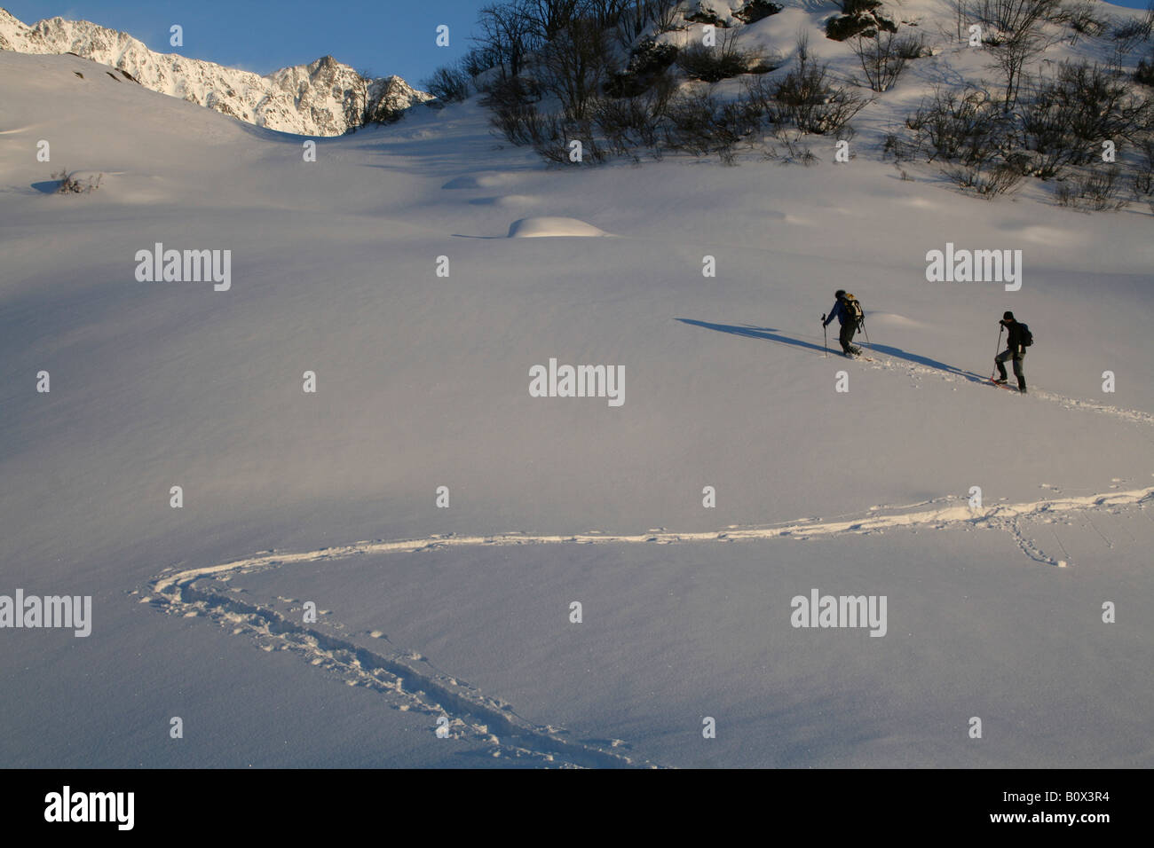 Two hikers walking hi-res stock photography and images - Alamy