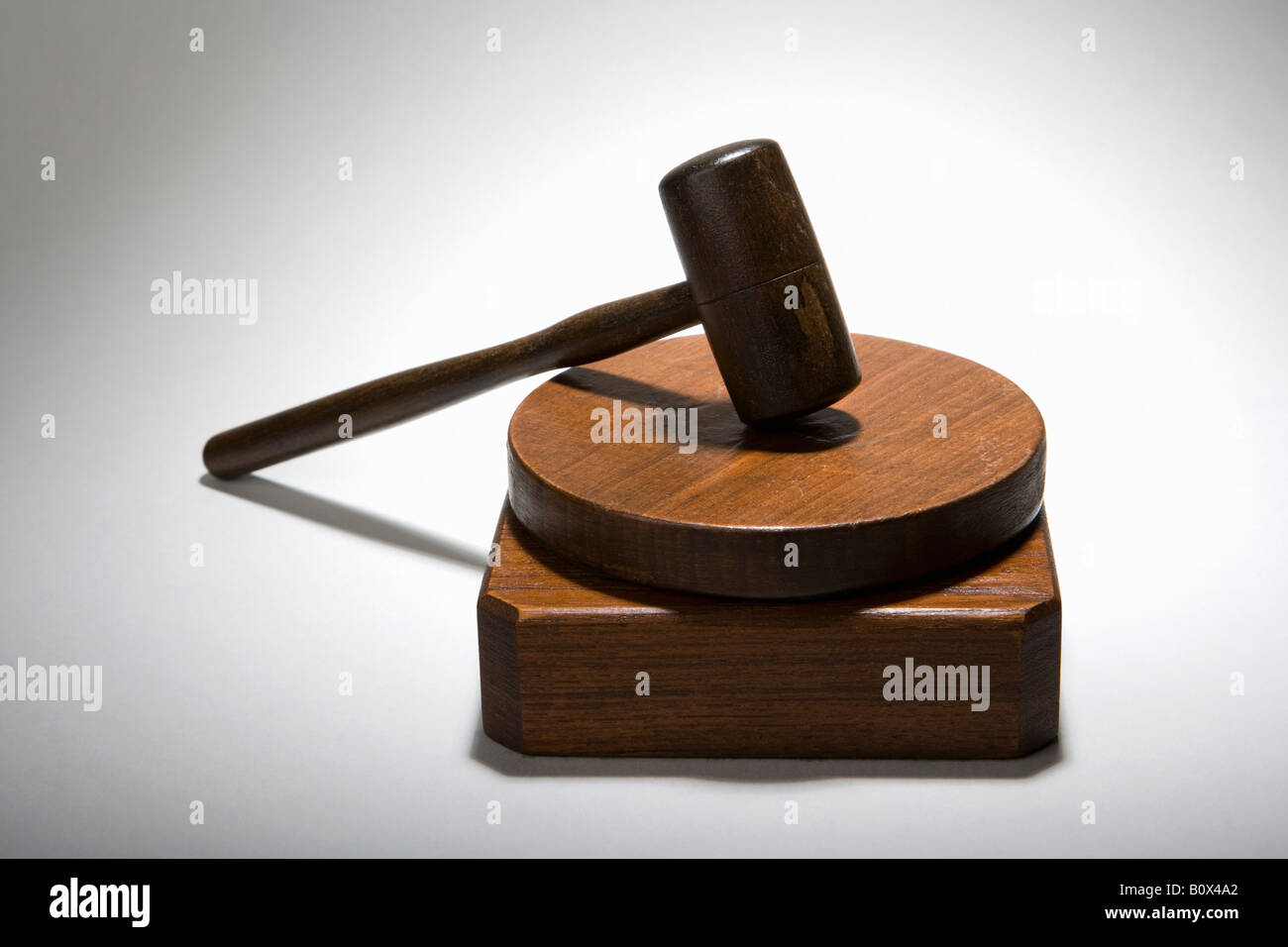 A gavel on a sound block Stock Photo Alamy