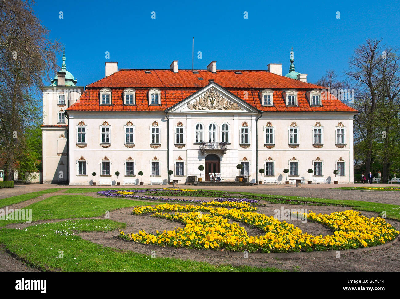 The palace in Nieborów Poland Stock Photo