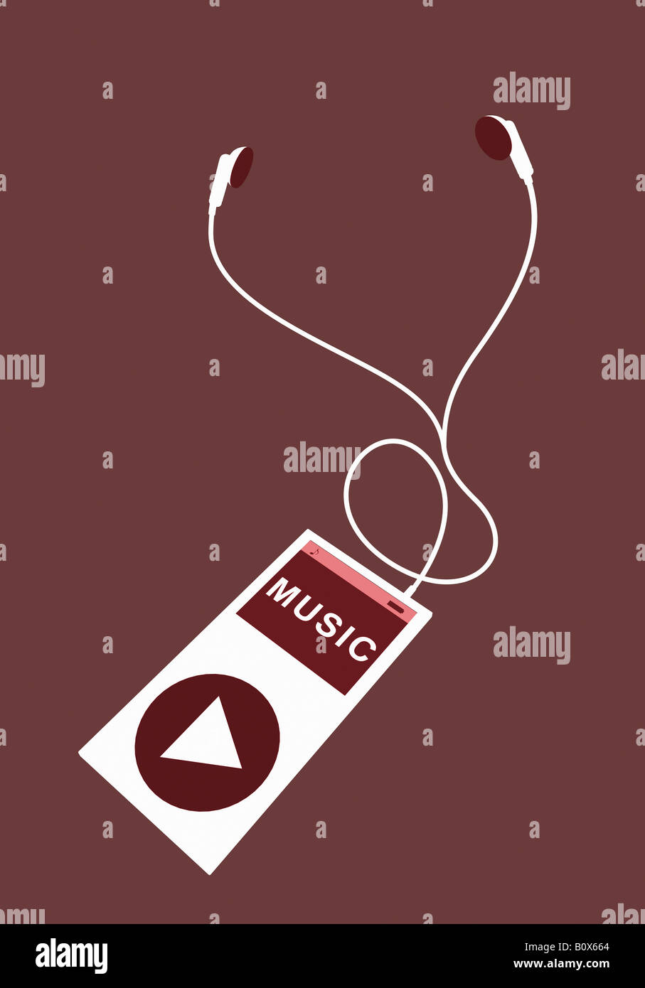 Mp3 player illustration hi-res stock photography and images - Alamy