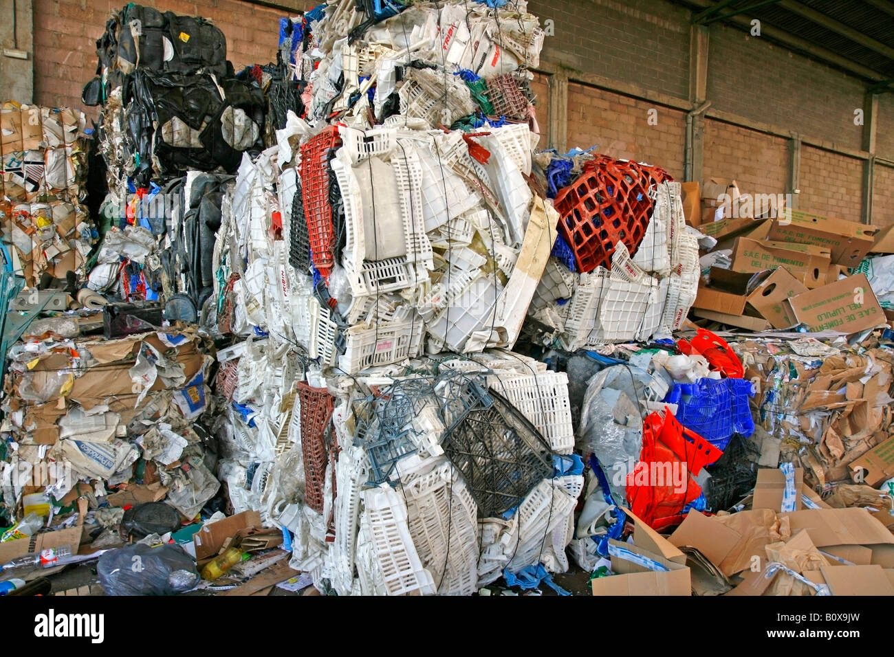 Compressed plastic recycling hi-res stock photography and images - Alamy