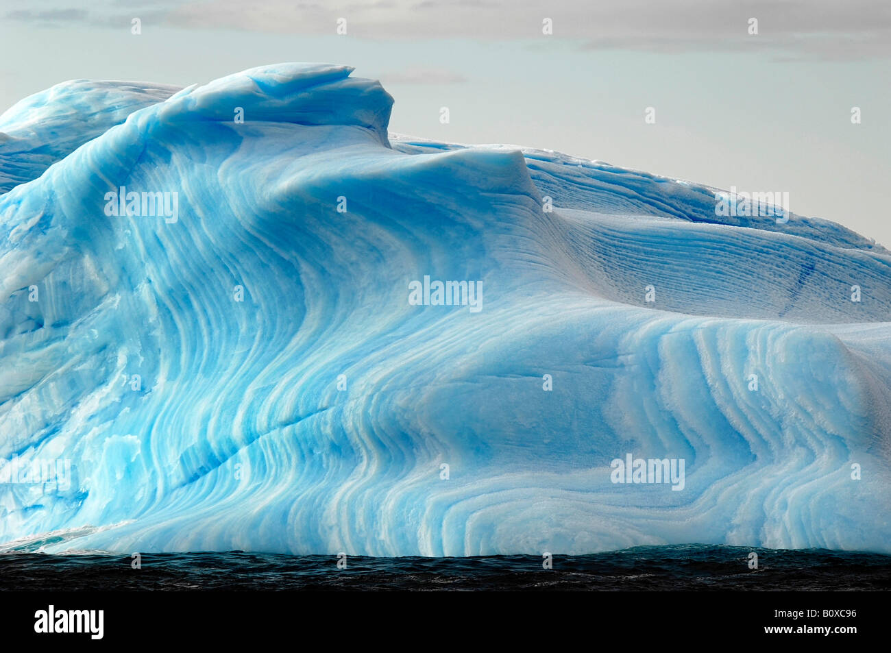 blue iceberg layers, Antarctica, Suedpolarmeer Stock Photo Alamy