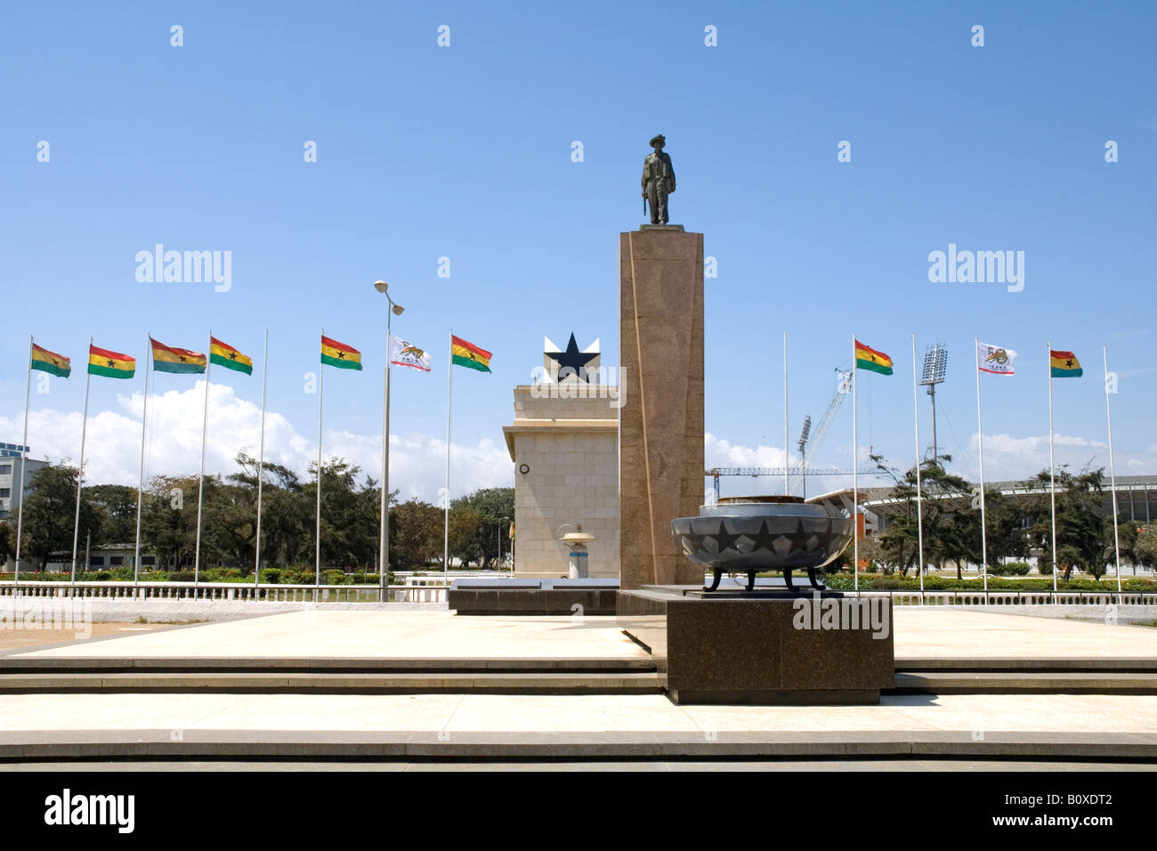 Statue of the unknown soldier, Independence Square, Accra, Ghana Stock Photo