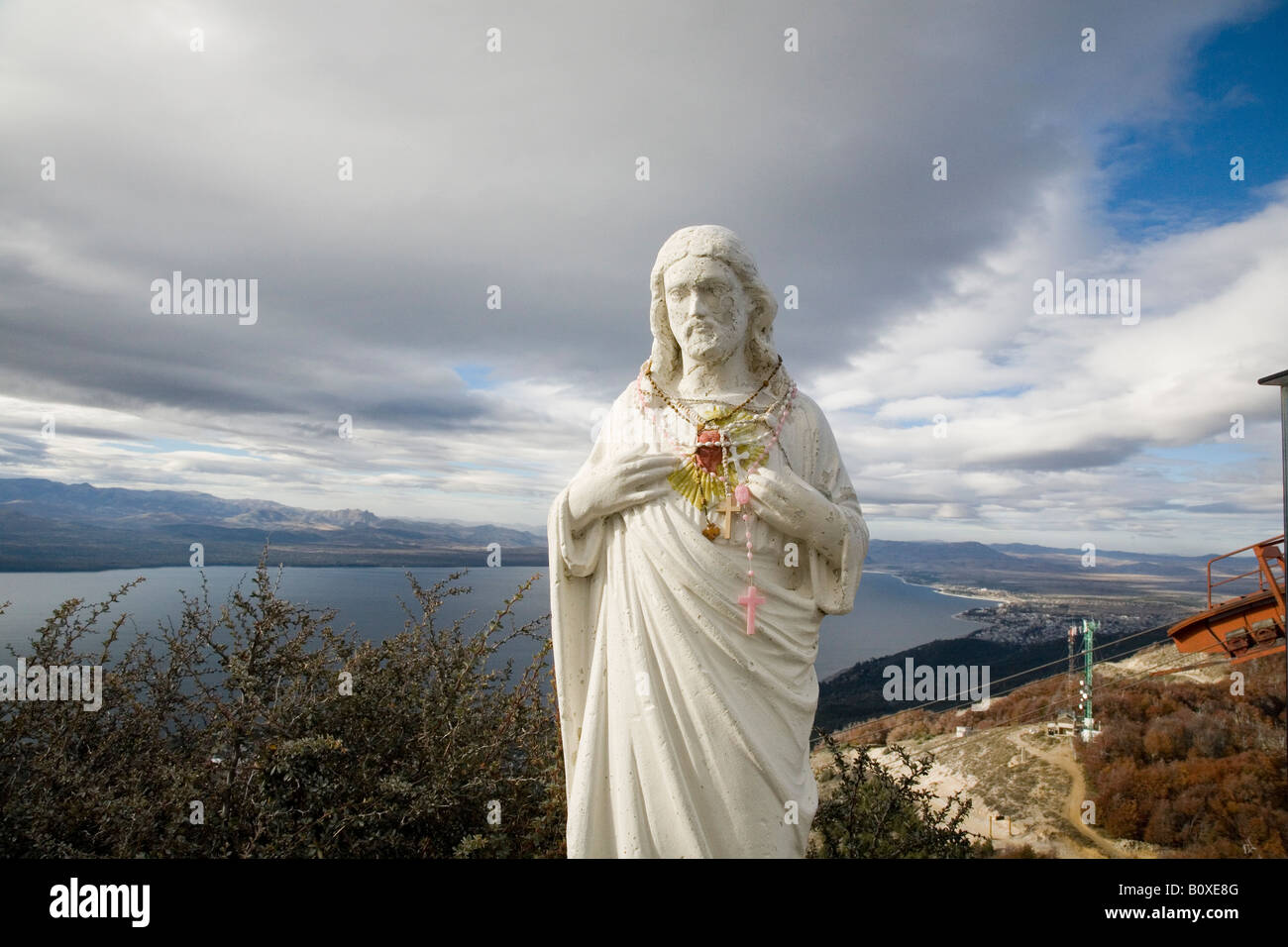 Jesus Statue Cerro Otto Bariloche Argentina Stock Photo Alamy