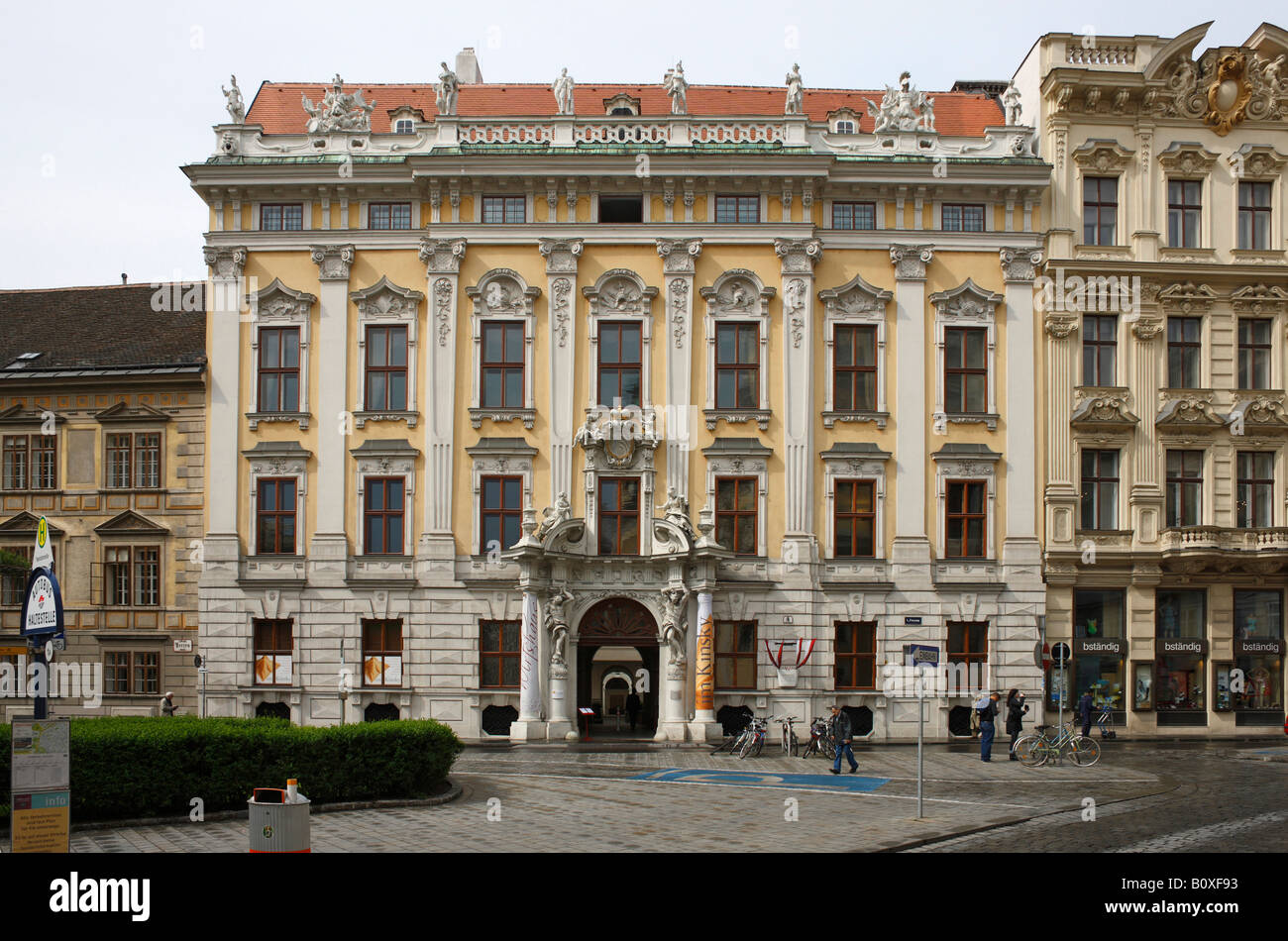 Wien, Palais Daun-Kinsky  (1713-1716), Fassade Stock Photo