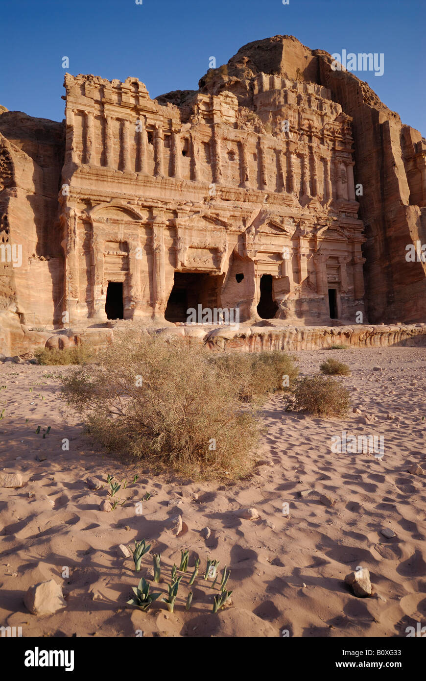 Palace Tomb The Royal Tombs carved out of the west face of al Khubtha ...
