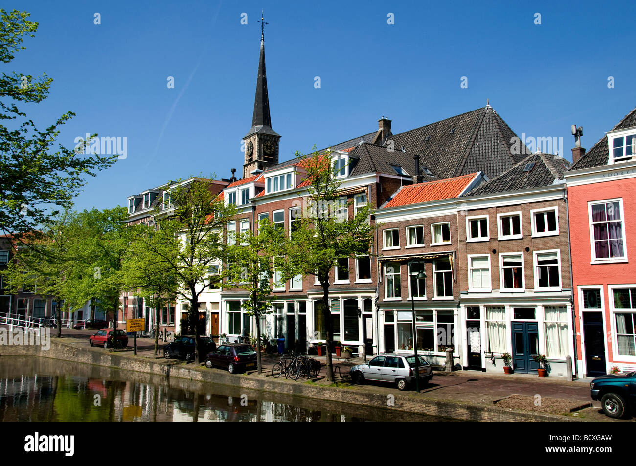 Delft netherlands holland dutch town city Stock Photo