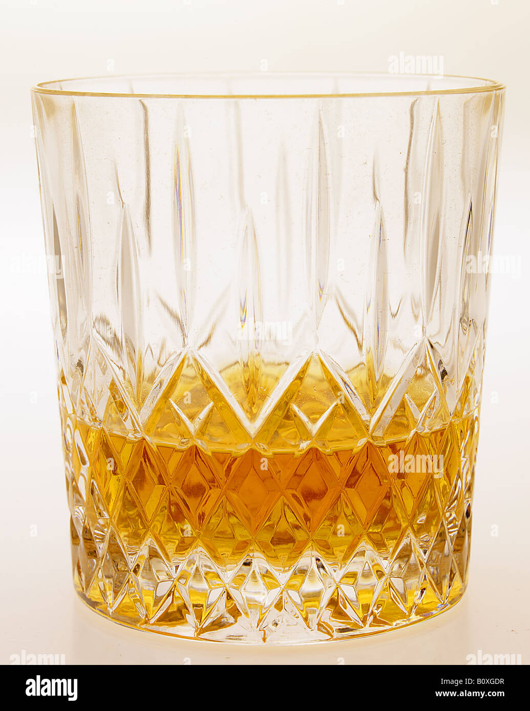 Crystal cut glass of whisky Stock Photo Alamy