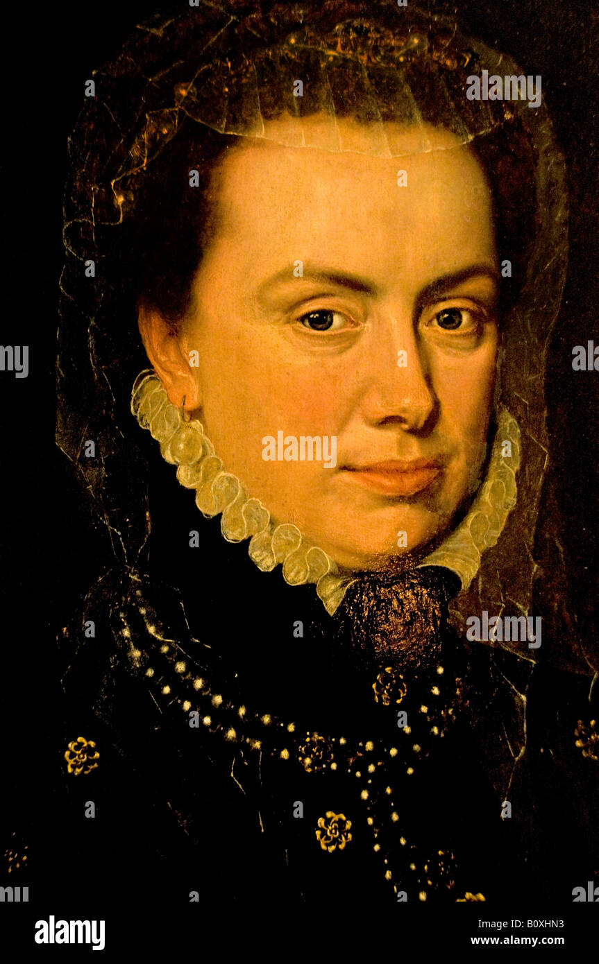 Margaret, Duchess of Parma 1522 –  1586  Dutch Netherlands Italy Italian Stock Photo