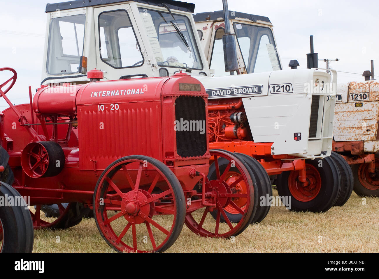 Old International and David Brown Farm Tractors at Smallwood Vintage