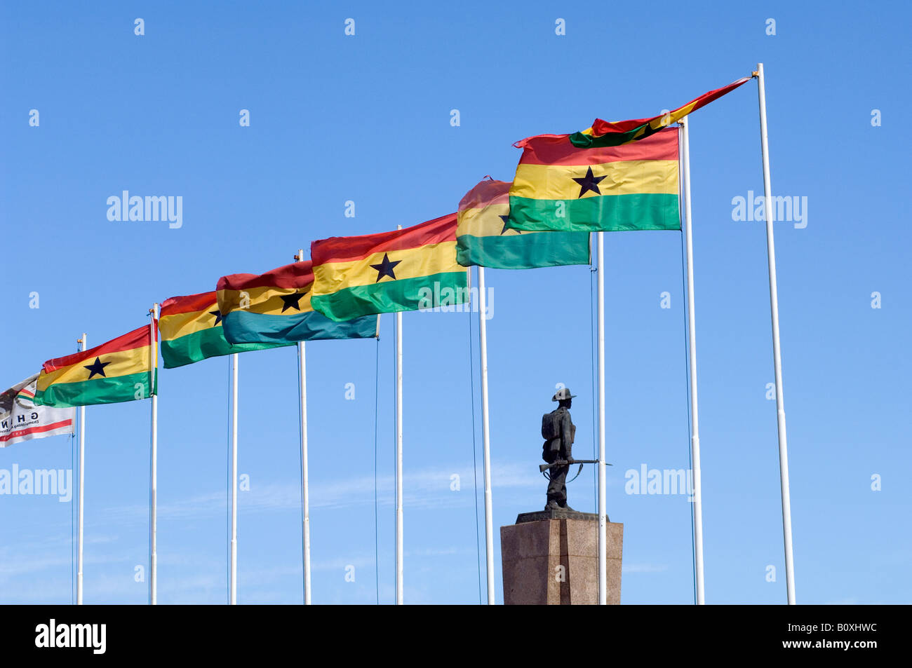Statue of the unknown soldier, Independence Square, Accra, Ghana Stock