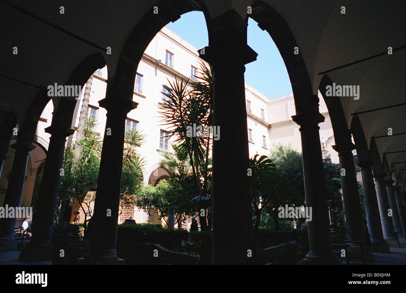 Courtyard of the Museo Archeologico Regionale Palermo Sicily Italy Stock Photo