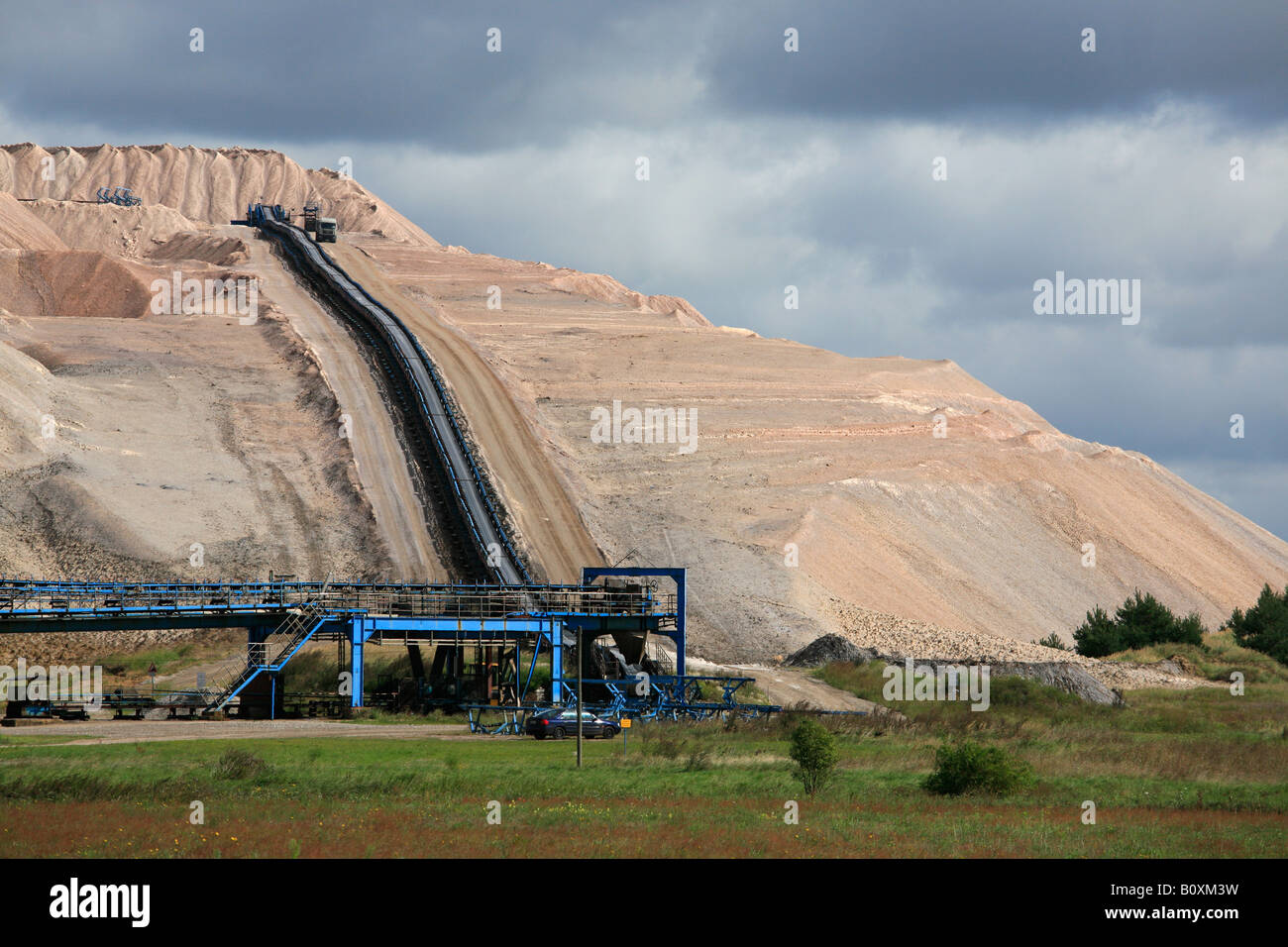 potash extraction in a surface mining in Rogätz Saxony Anhalt Germany