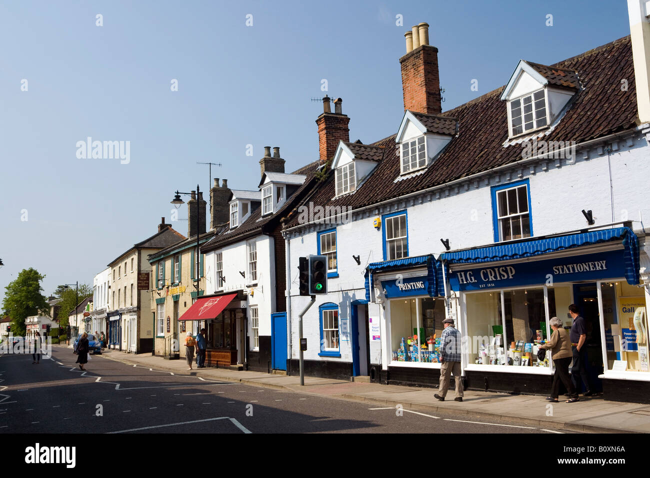 UK England Suffolk Saxmundham High Street Stock Photo Alamy