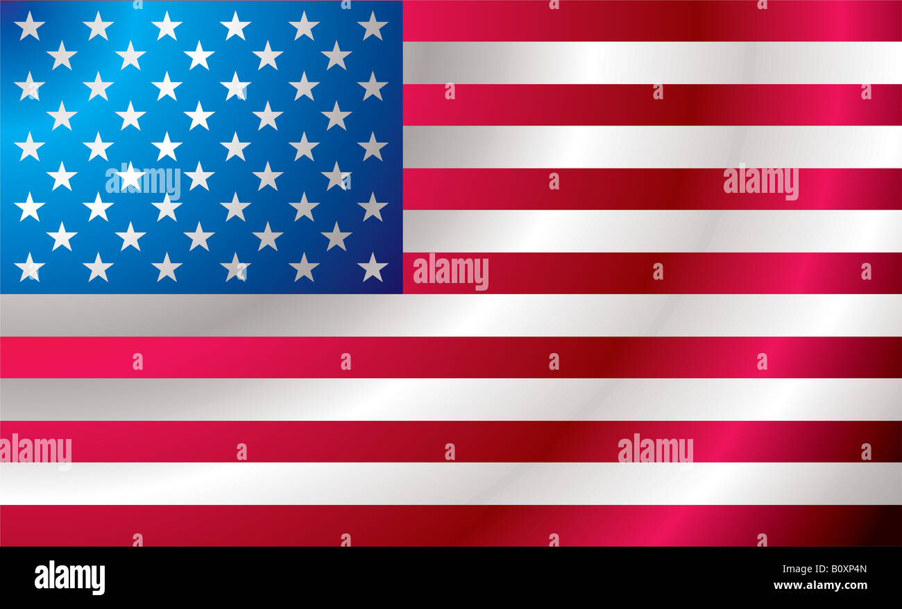 Illustrated us flag with ripples ideal background image Stock Photo - Alamy