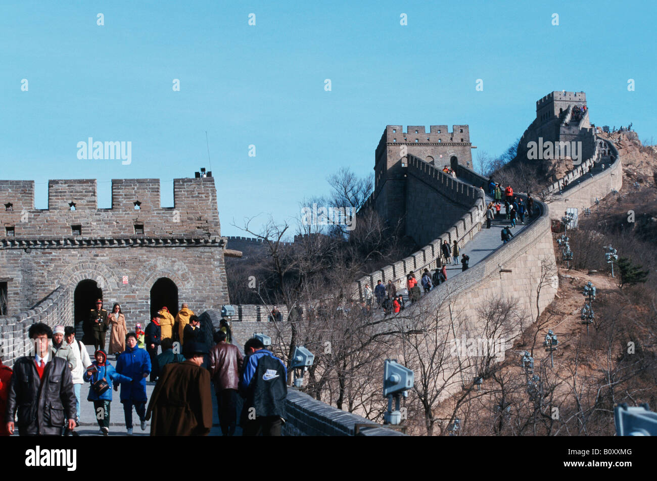 Great Wall, Badaling section, China Stock Photo - Alamy