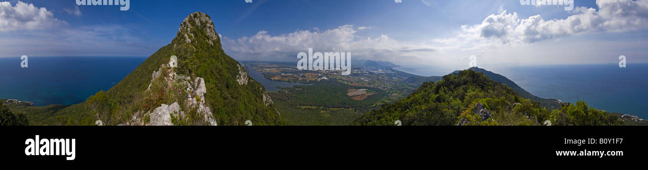 view from circeo promontory Stock Photo