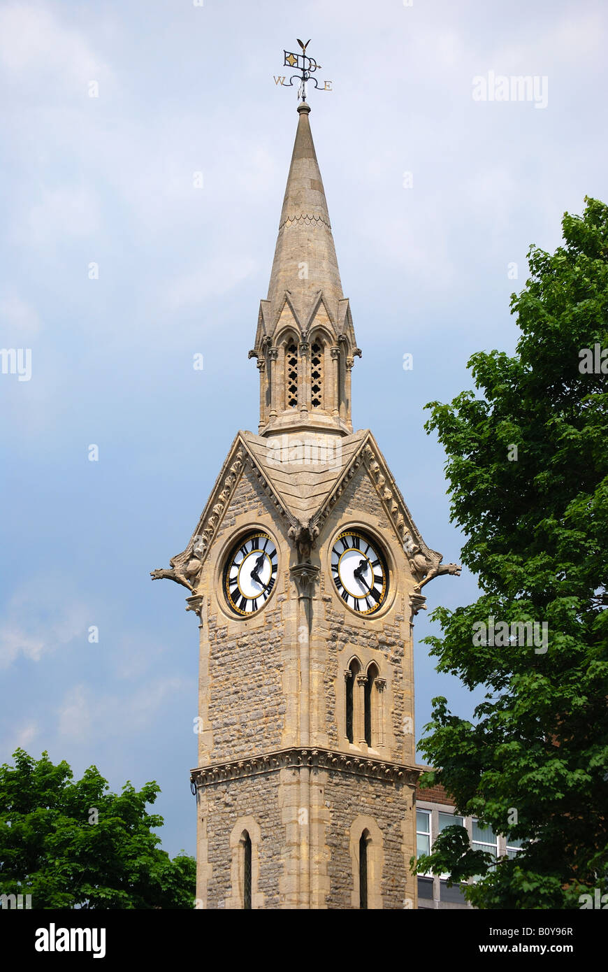 Clock tower square town centre hi-res stock photography and images - Alamy