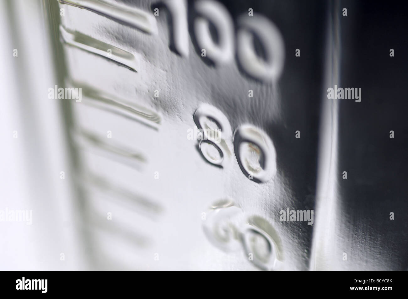 A graduated cylinder is a piece of laboratory apparatus used to measure