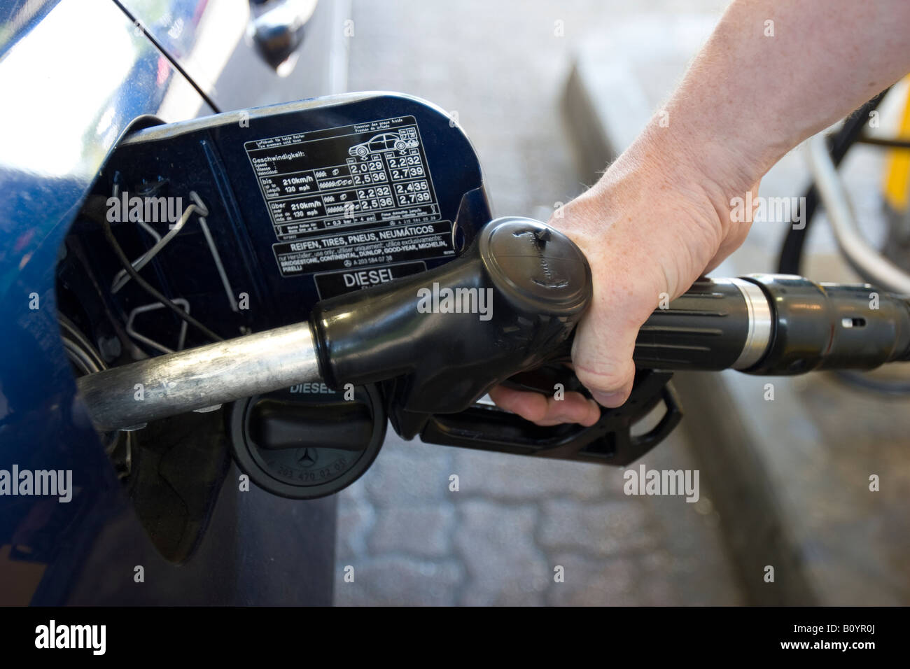 Diesel pump Stock Photo