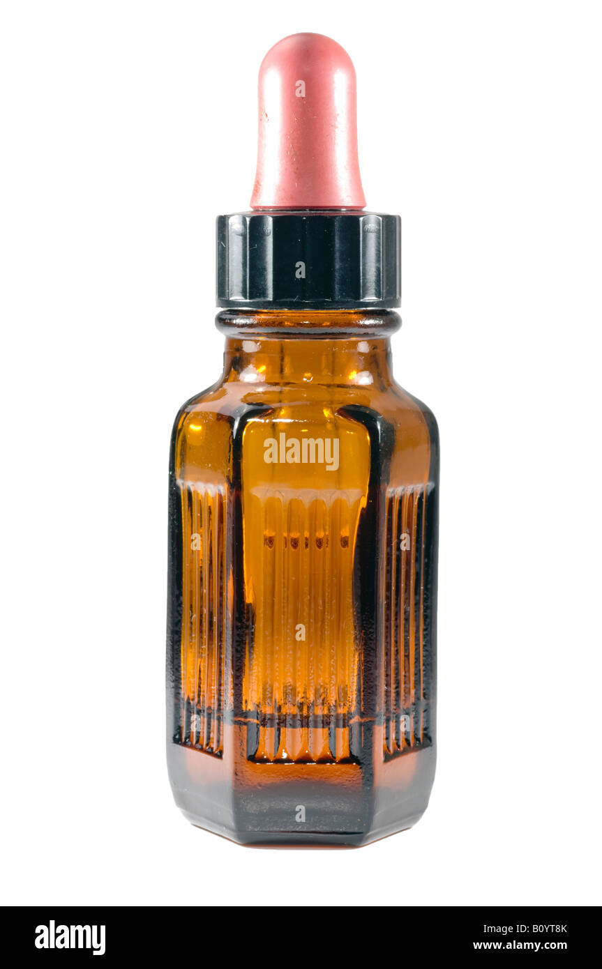 Essential oil dropper bottle Stock Photo