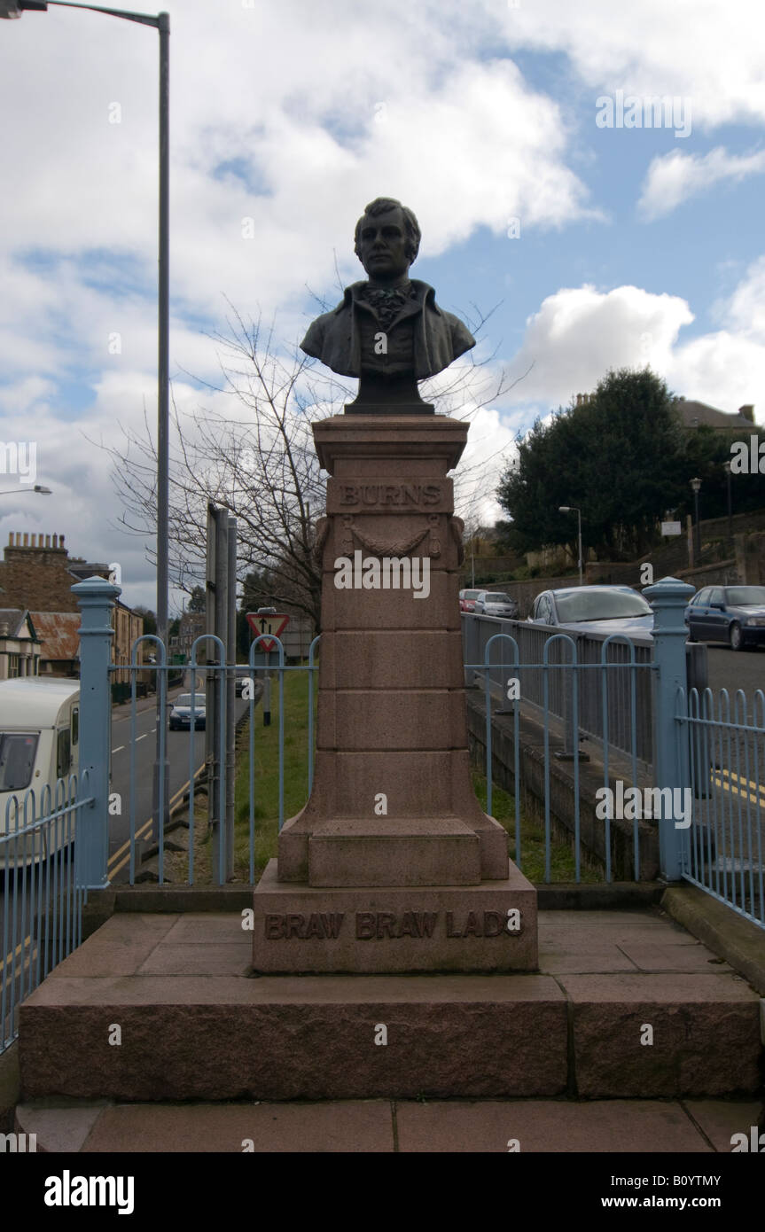 Robert Burns statue Galashiels Stock Photo Alamy
