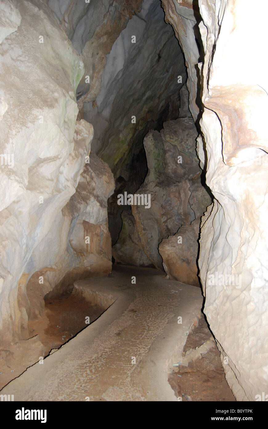 The Cueva del Indio Indian cave in the Parqu Nacional Vinales Stock Photo