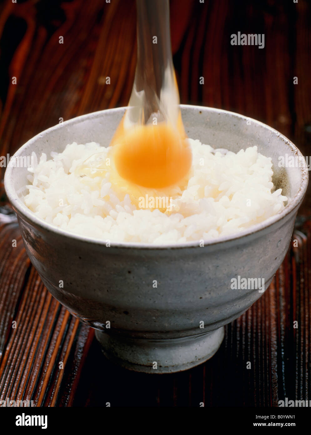 Steamed rice with egg Stock Photo Alamy