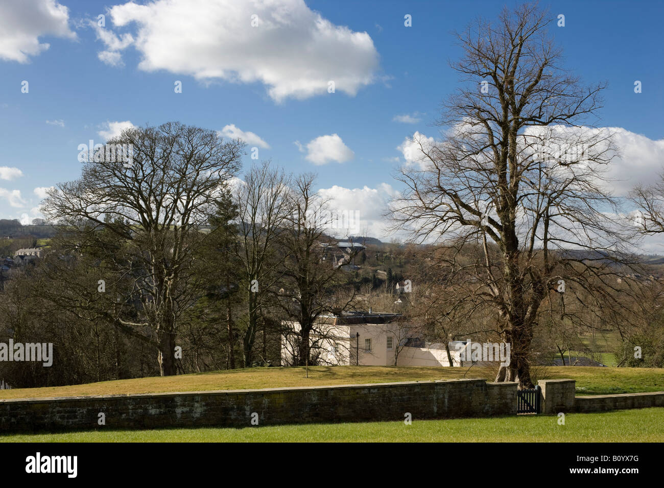 Castle Hill homes, Bakewell, Derbyshire, Peak District Naitonal Park. Architect: Lathams Stock Photo