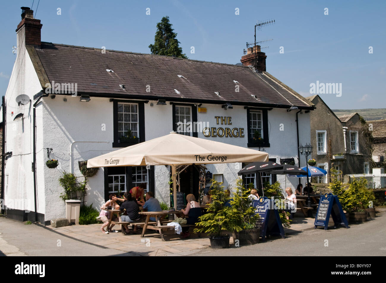 The public house Castleton Hope valley Derbyshire Stock Photo
