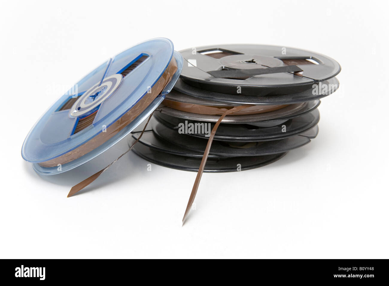 Small professional audio tape reels Stock Photo Alamy