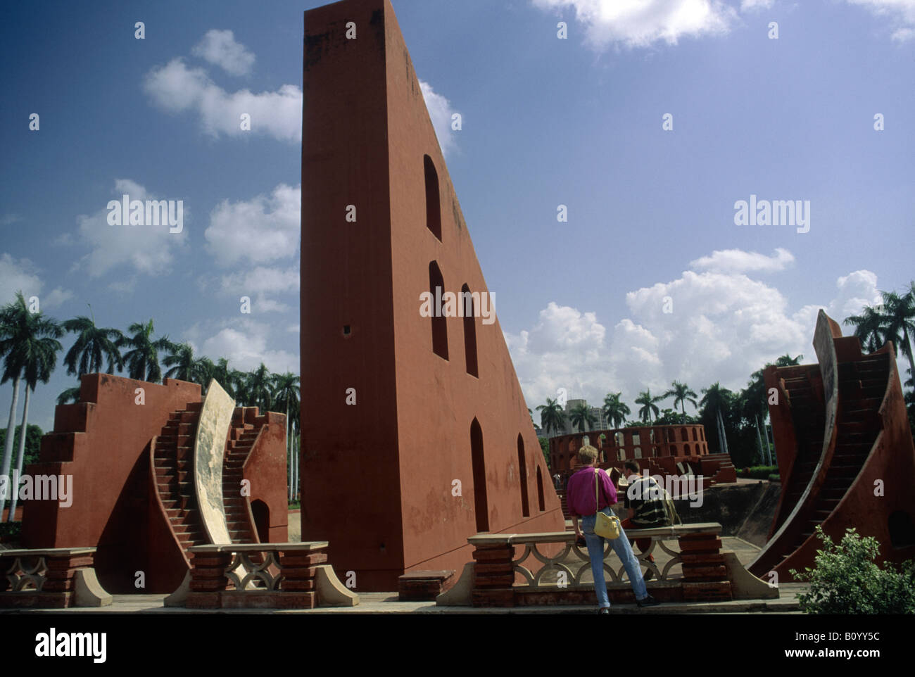 Jantar Mantar Observatory Huge sundial for measuring time NEW DELHI