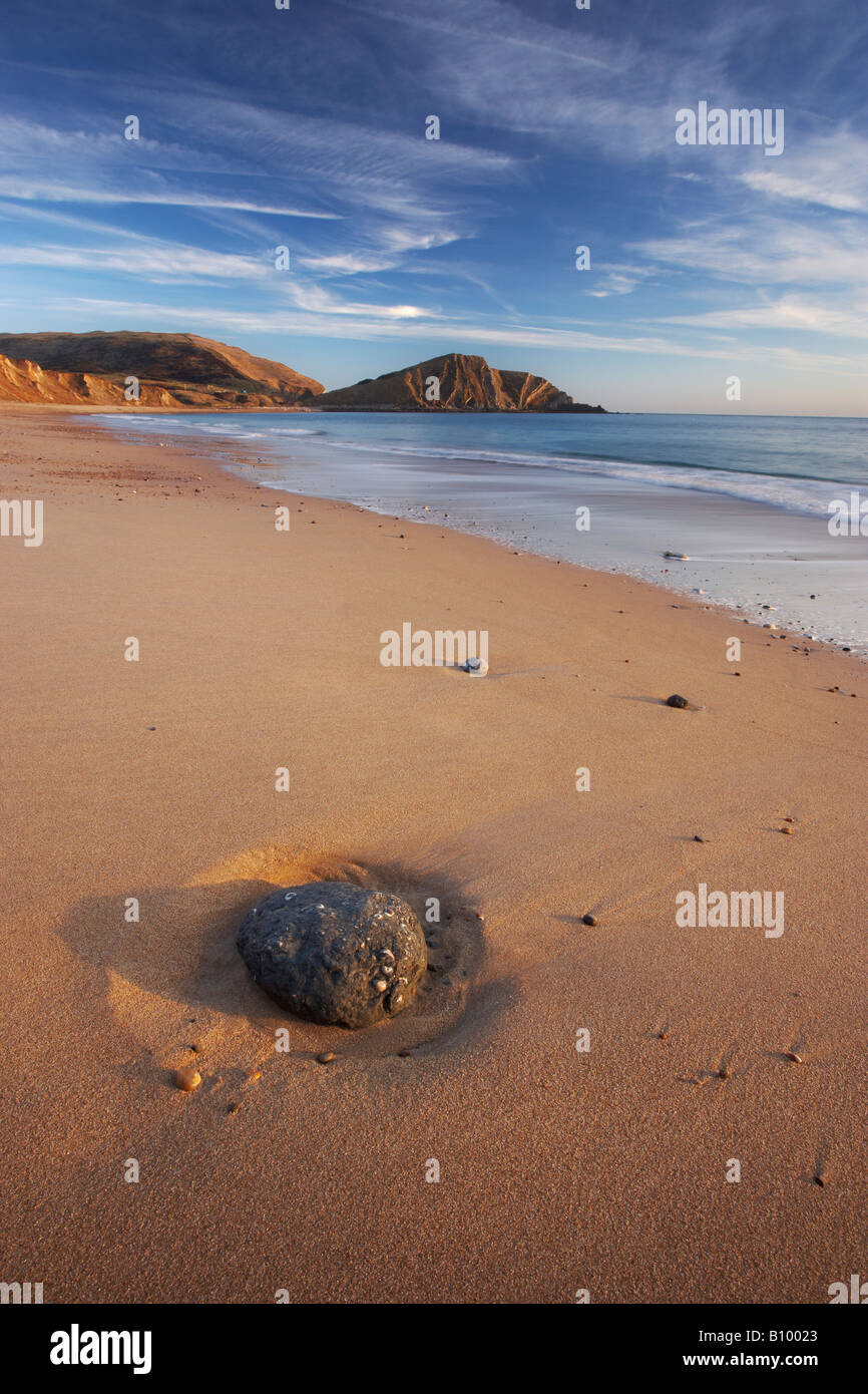 Afternoon light at Worbarrow Bay, Dorset, UK Stock Photo