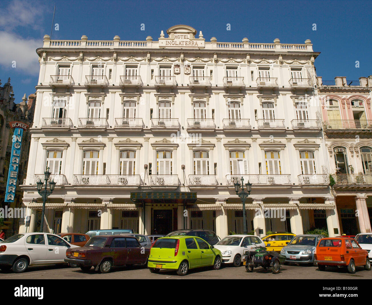 Hotel Inglaterra Havana Cuba Stock Photo