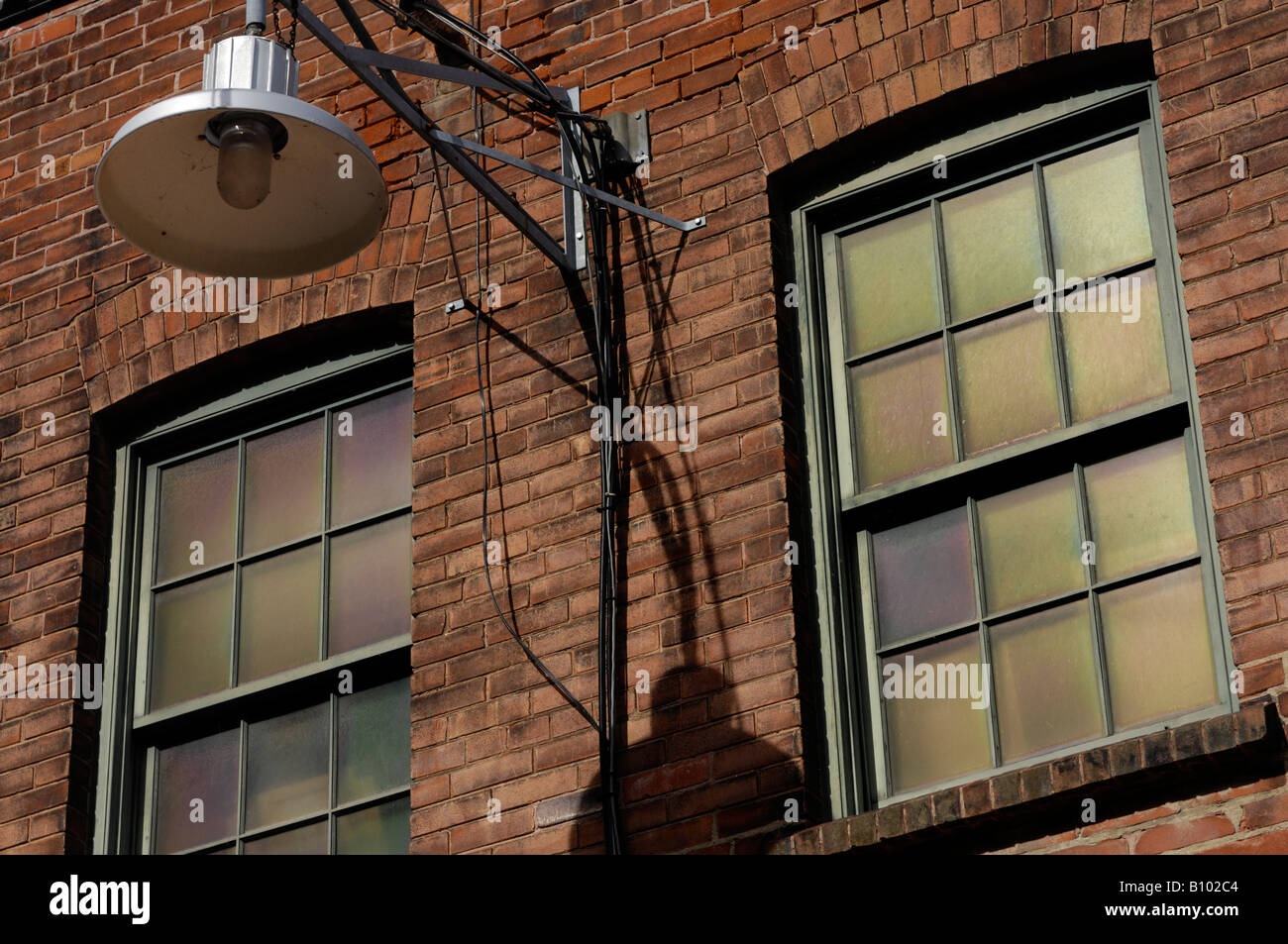 Old industrial building windows Stock Photo Alamy