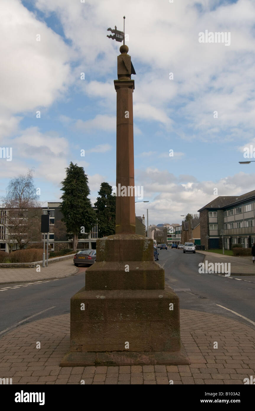 Mercat Cross Galashiels Stock Photo