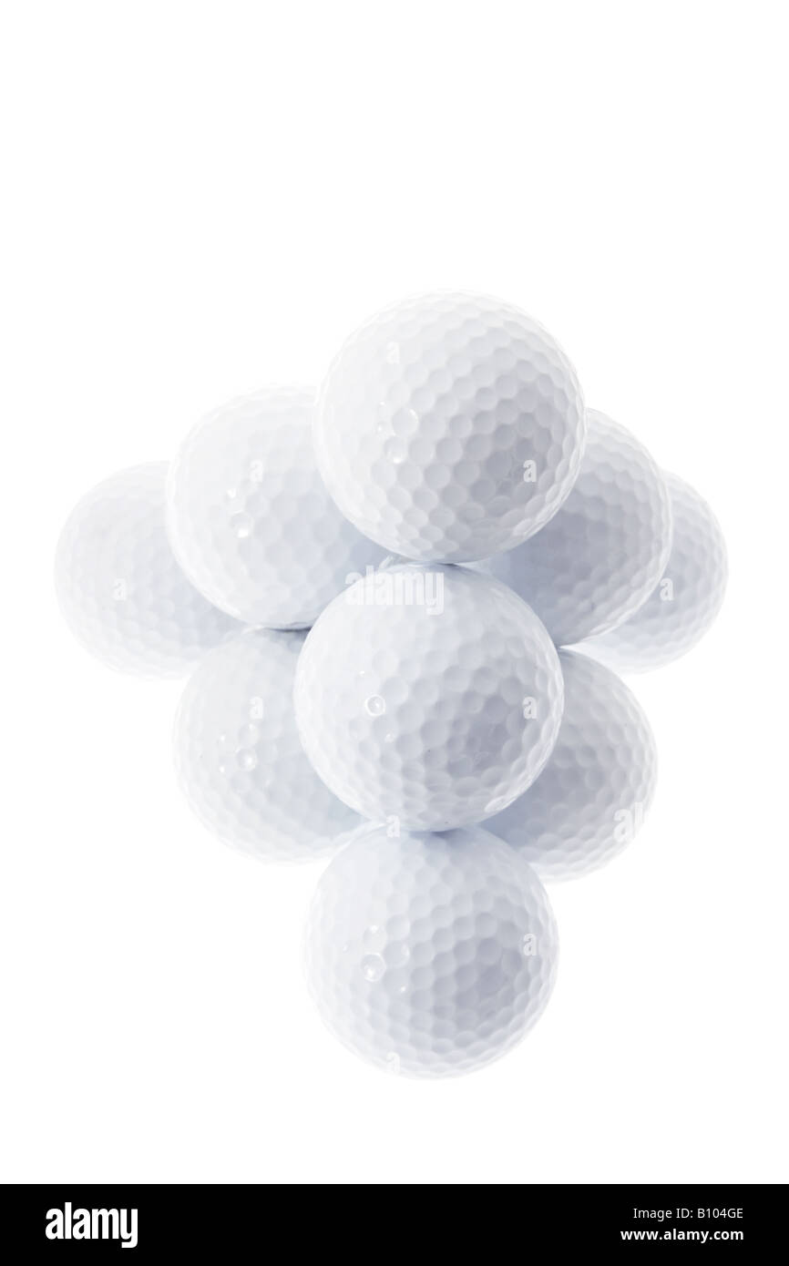 Stack of Golf Balls Stock Photo Alamy