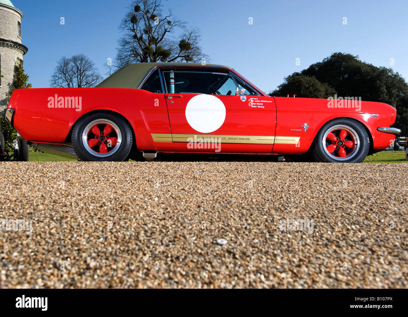 red ford shelby mustang GT racing car auto classic Stock Photo