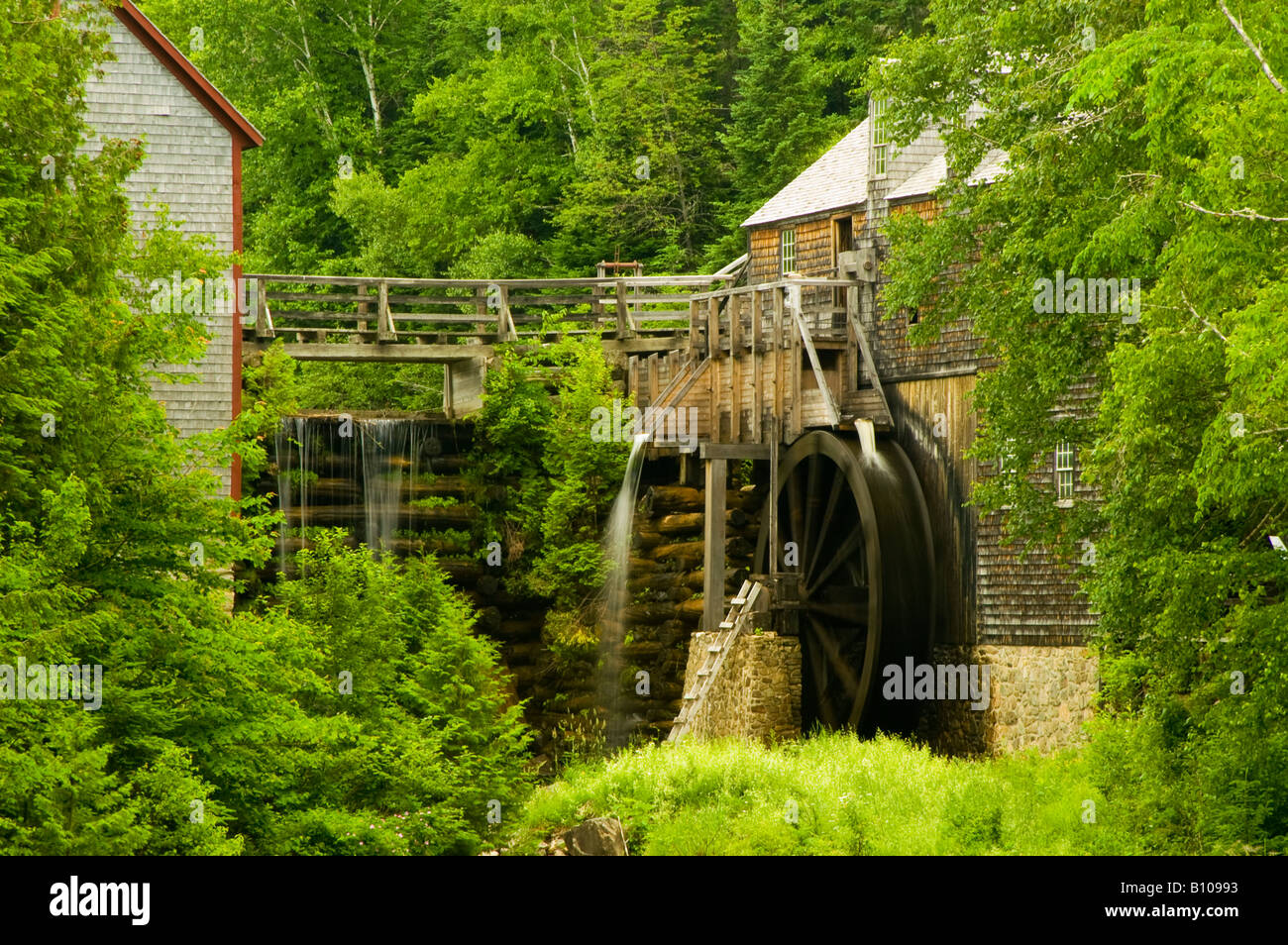 The historic sawmill at King's Landing Historic Settlement, near