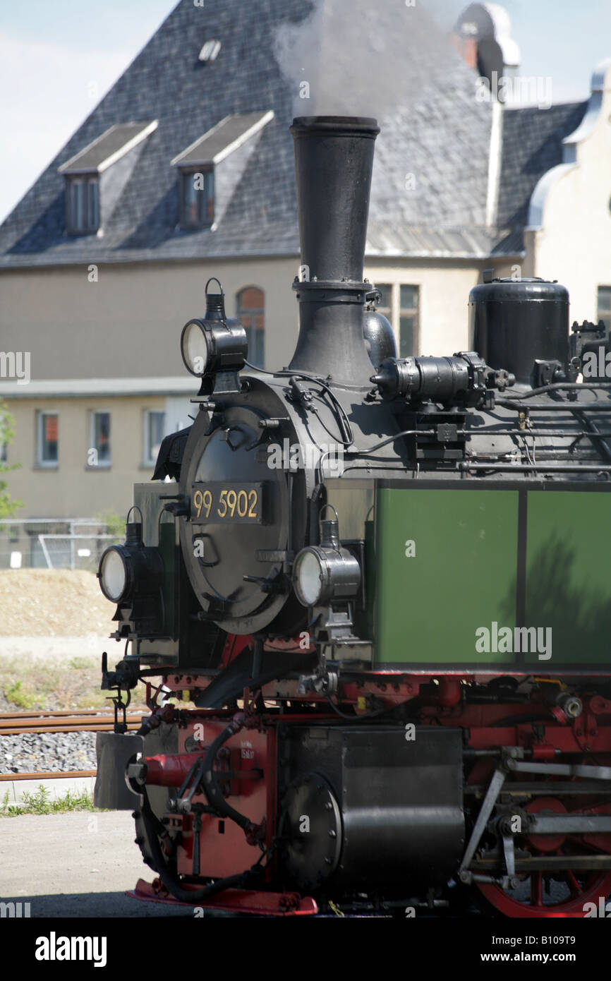 Smoke box and chimney of Mallet type of 99.5902 built 1898