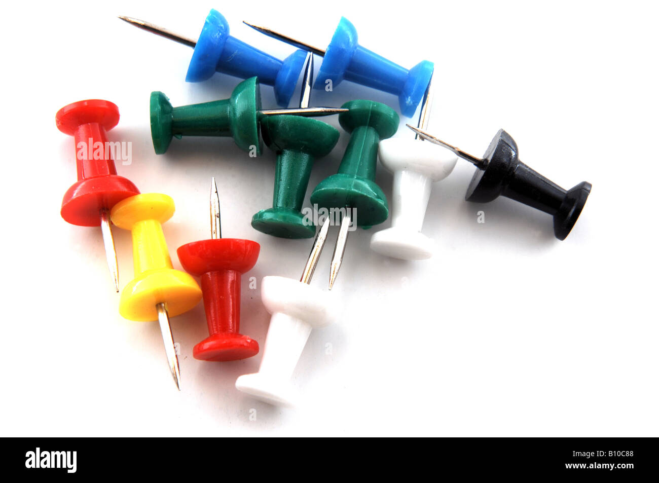 Colourful drawing pins hi-res stock photography and images - Alamy