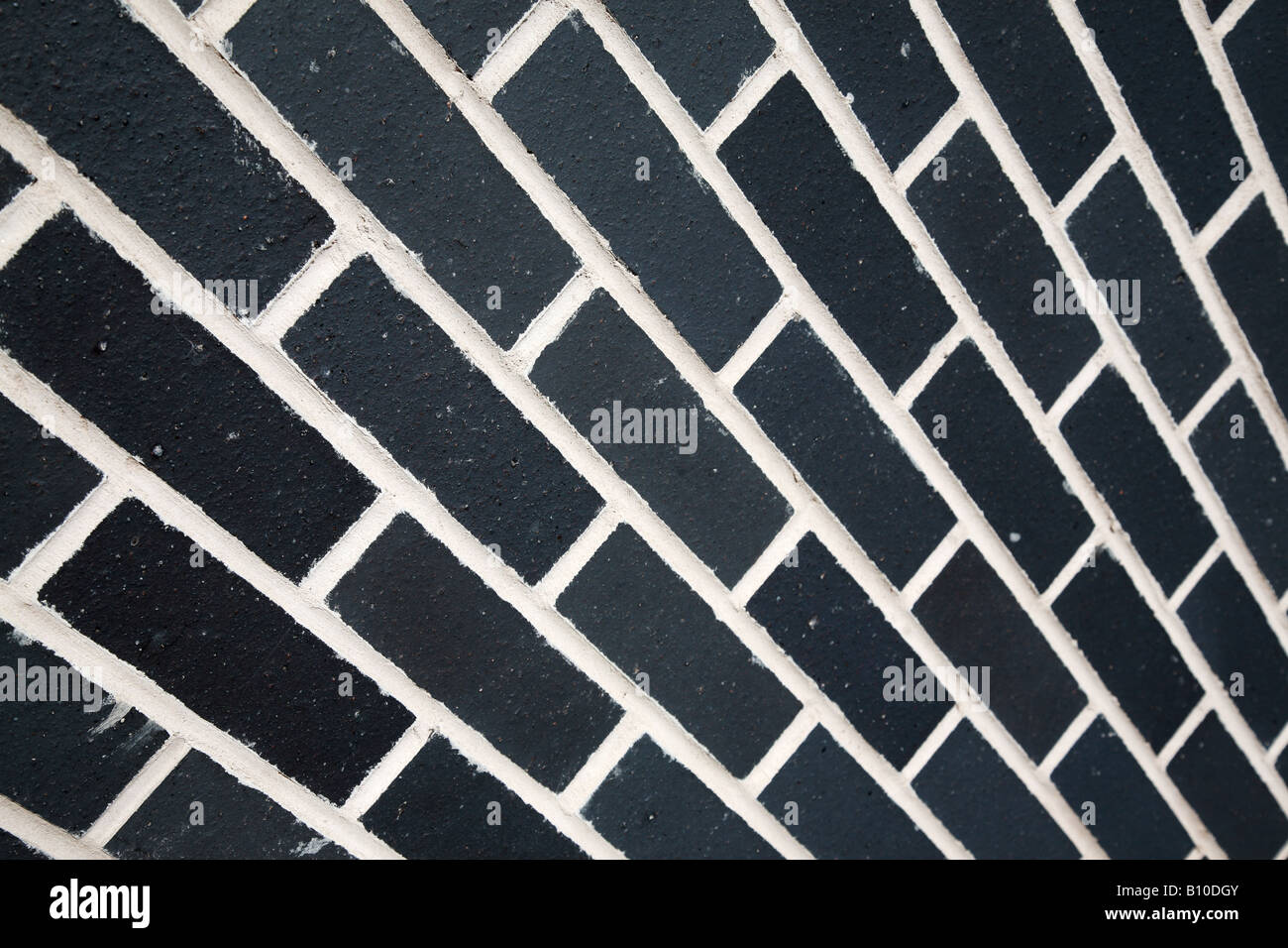 Black bricks and white mortar cement Stock Photo Alamy