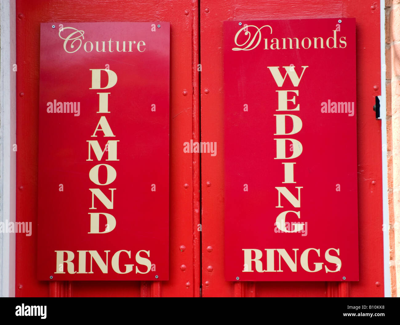 Shop Signs, The Jewellery Quarter, Birmingham Stock Photo Alamy