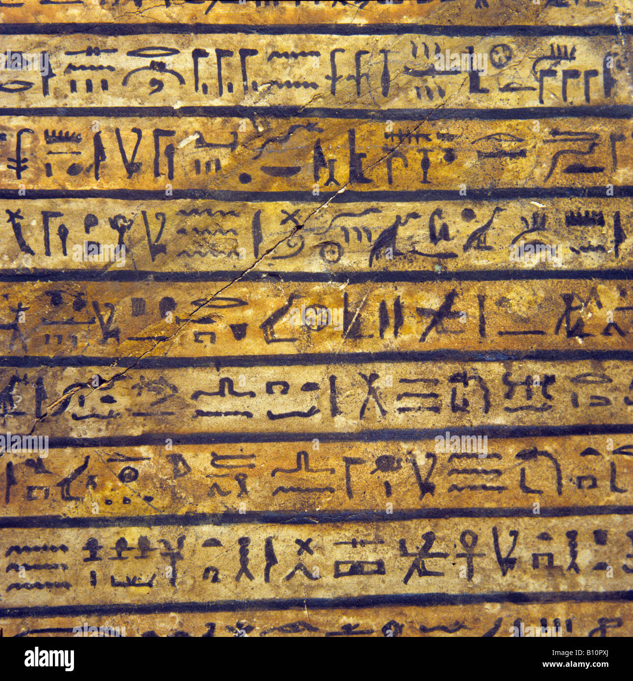 Hieroglyphics. Ousirour Priest of Amon.  Karnak 3rd c BC Egypt Stock Photo