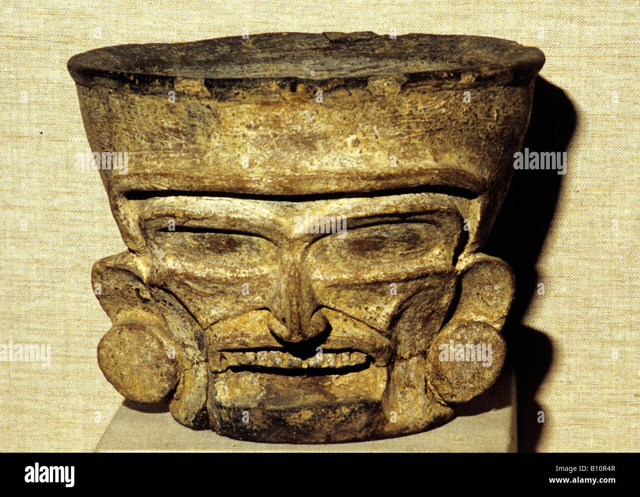 Aztec god Huehueteotl from Quetzaltepeque. Mexico Stock Photo