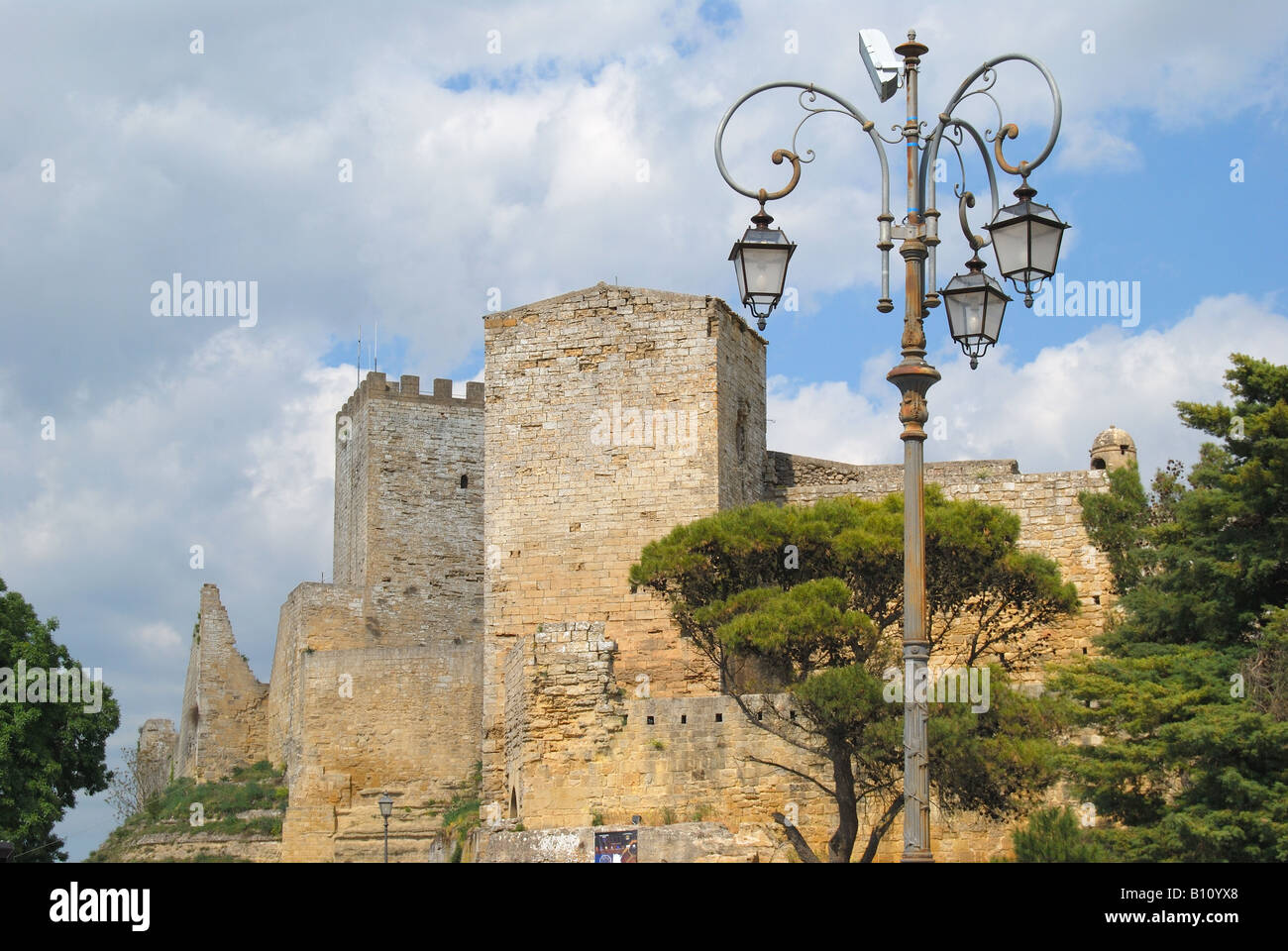 The Castello di Lombardìa, Citta di Enna, Enna Province, Sicily, Italy Stock Photo